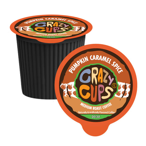 Crazy Cups Pumpkin Caramel Spice Decaf Single Serve K-Cup® Coffee Pods