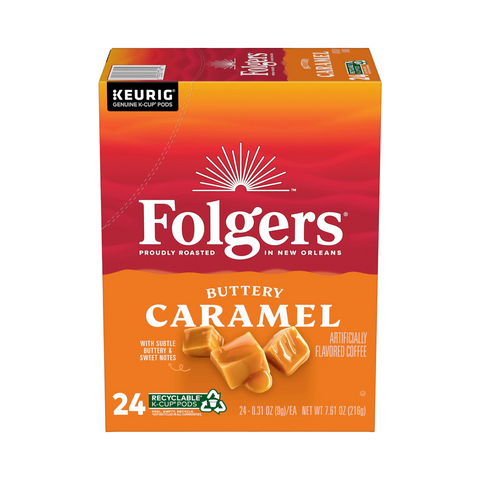 Folgers Gourmet Caramel Drizzle Single Serve K-Cup® Coffee Pods