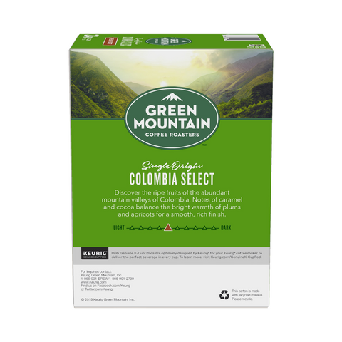 Green Mountain Columbian Fairtrade Select Single Serve K-Cup® Coffee Pods