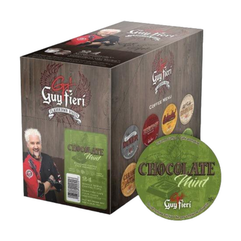 Guy Fieri Chocolate Mint Single Serve Coffee 24 pack