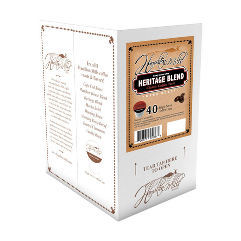 Hamilton Mills Heritage Blend Single Serve Coffee 40 pack