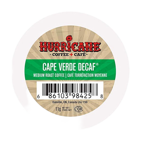Hurricane Cape Verde Single Serve DECAF Coffee 24 pack