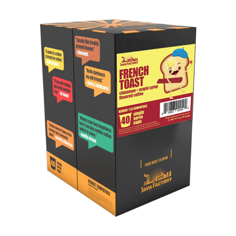 Java Factory Roasters French Toast Single Serve Coffee 40 pac