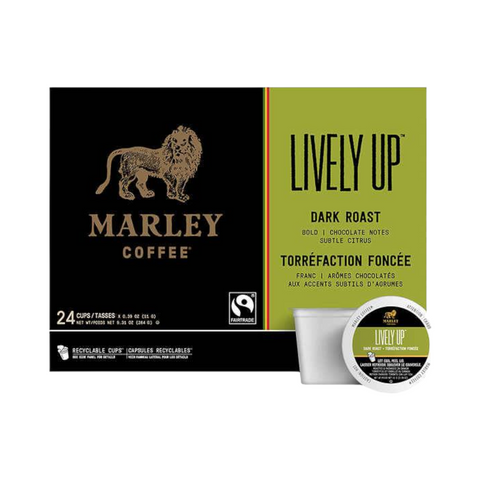 Marley Coffee Lively Up! Single Serve Coffee 24 pack