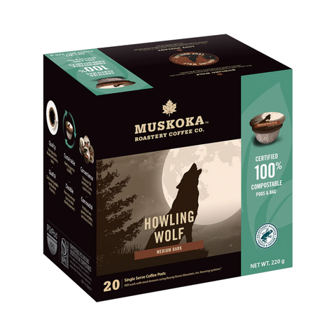 Muskoka Roastery Howling Wolf Single Serve Coffee 20 pack