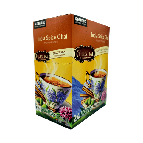 Celestial India Spice Chai Single Serve Black Tea K-Cup® Pods