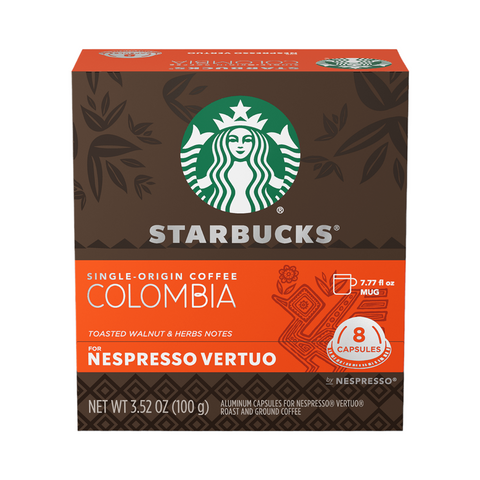 Starbucks Single-Origin Colombia Nespresso® Vertuo 8 Capsules