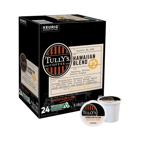 Tully's Hawaiian Blend Single Serve Coffee K-Cup® 24 Pods
