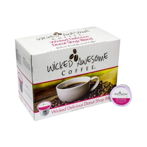 Wicked Awesome Coffee Delicious Donut Shop Single Serve K-Cup® 24 Pods