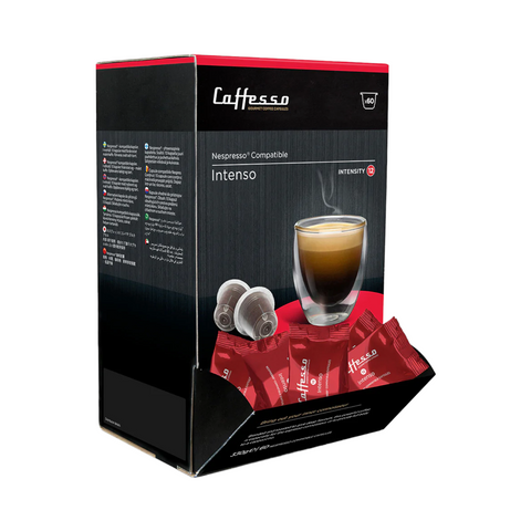 Caffesso Intenso Nespresso Compatible Capsules, 60 Pack