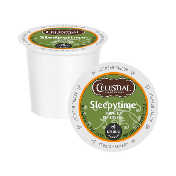 Celestial Sleepytime Single Serve Herbal Tea K Cup Pods Bean Here Bean There Coffee Cocoa