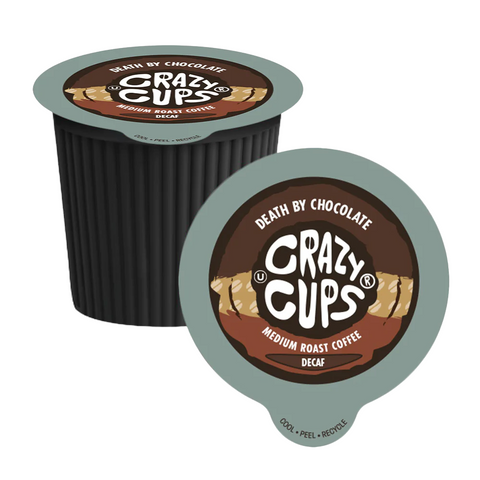 Crazy Cups Death By Chocolate DECAF Single Serve K-Cup® Coffee Pods