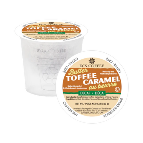 ECS Coffee Butter Toffee DECAF Single Serve K-Cup® Coffee Pods