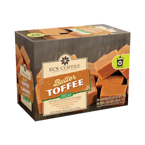 ECS Coffee Butter Toffee DECAF Single Serve K-Cup® Coffee Pods