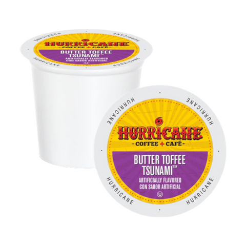 Hurricane Coffee Butter Toffee Tsunami Single Serve Coffee 24 pack