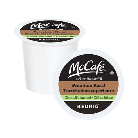 McCafe Premium Roast Single Serve DECAF Coffee Purpods 24 pack