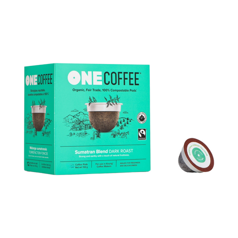 One Coffee Sumatran Single Serve 18 Compostable pods
