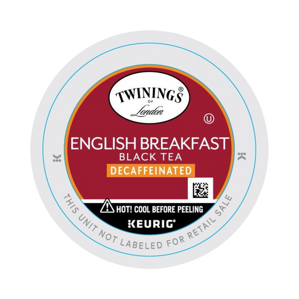 Twinings English Breakfast Decaf Tea Single Serve K Cup 24 Pods Bean Here Bean There Coffee Cocoa