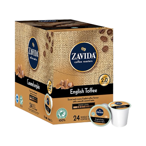Zavida English Toffee Single Serve K-Cup® 24 Pods